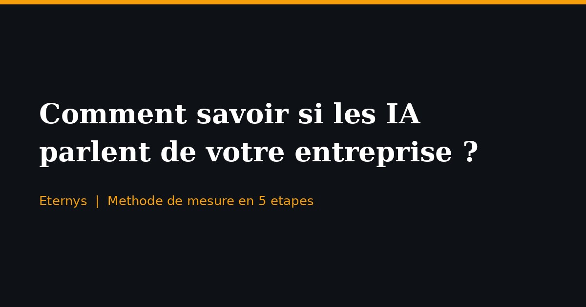 Comment savoir si ChatGPT et les IA parlent de votre entreprise ?